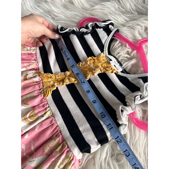 Oopsie Daisy Girls Spirited Carousel Horse A-Line Dress Casual Multicolor SZ 7T - Picture 9 of 10